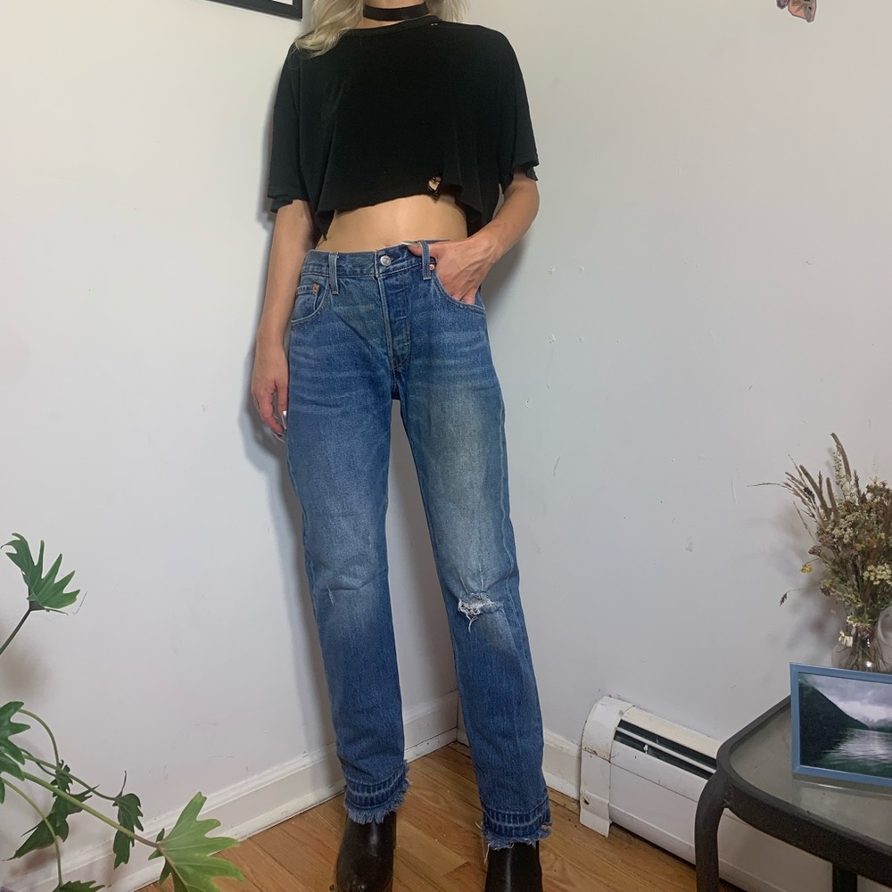 Levi’s 501 High Rise Button Fly Jeans